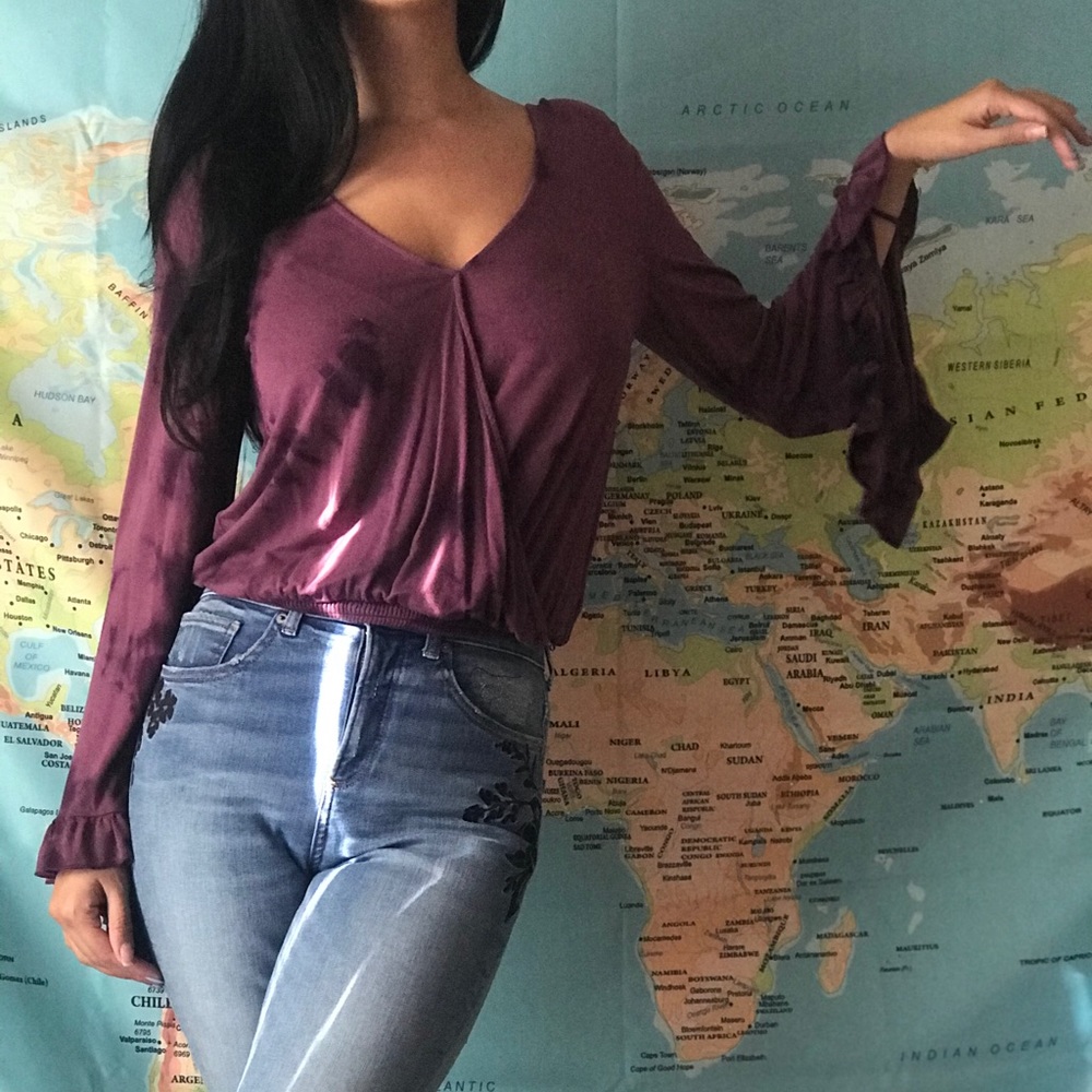 Purple tie dye top